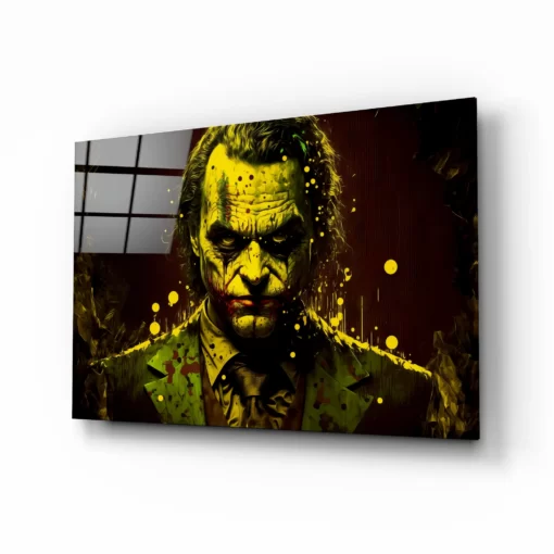 The Joker Glasschilderij