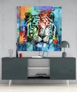 Tijger Glasschilderij