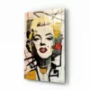 Marilyn Monroe Glasschilderij