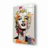  Marilyn Monroe Glasschilderij