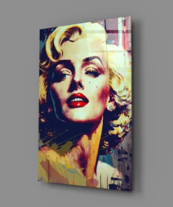 Alternative view of Glasschilderij Marilyn Monroe