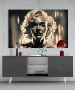  Marilyn Monroe Glasschilderij