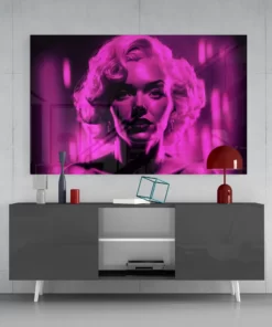 Marilyn Monroe Glasschilderij