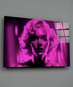 Alternative view of  Marilyn Monroe Glasschilderij
