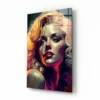  Marilyn Monroe Glasschilderij