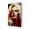  Marilyn Monroe Glasschilderij