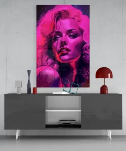  Marilyn Monroe Glasschilderij