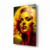 Marilyn Monroe Glasschilderij