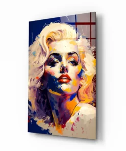 Marilyn Monroe Glasschilderij