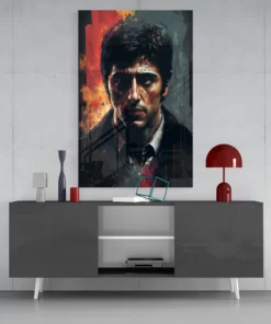 Al Pacino Glasschilderij