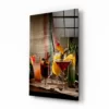 Cocktail rechthoek Glasschilderij