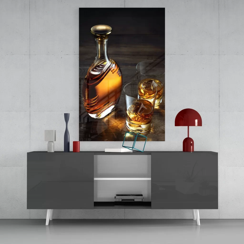 Whisky Glasschilderij