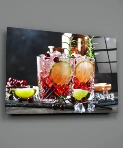 Whiskey Glasschilderij