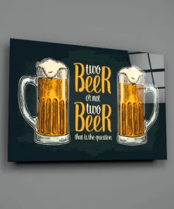Twee Biertjes Glasschilderij