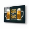 Twee Biertjes Glasschilderij