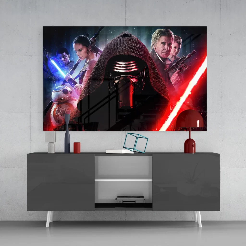 Kylo Ren Glasschilderij