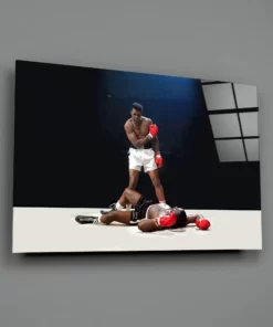 Alternative view of Muhammad Ali Glasschilderij