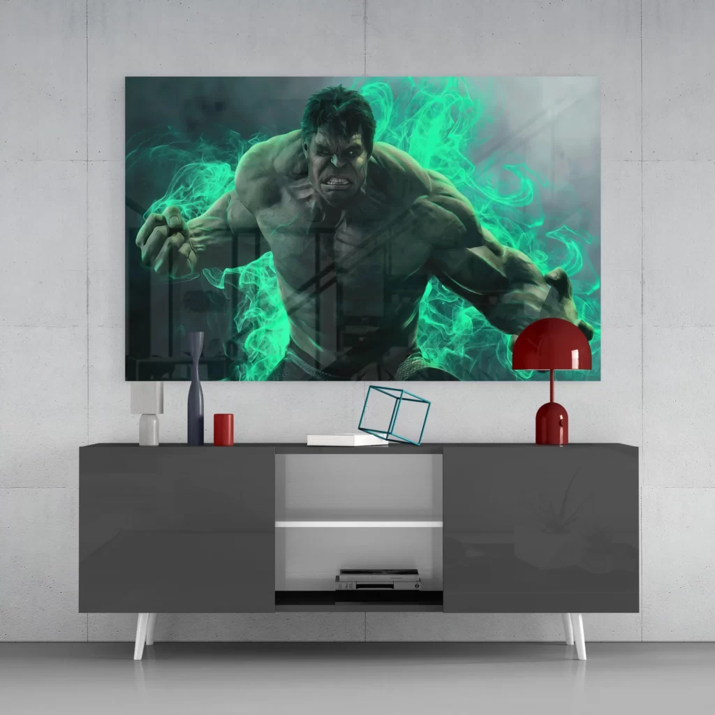 Hulk Personage Gasschilderij