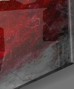 Turkse vlag Glasschilderij