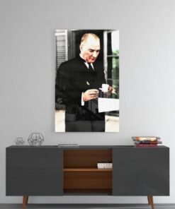 M. Kemal Atatürk Glasschilderij
