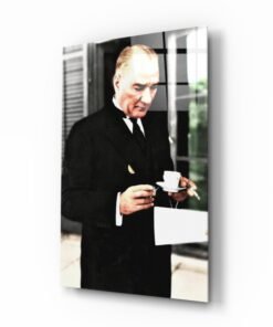 M. Kemal Atatürk Glasschilderij