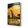 Giraffen Dieren Glasschilderij