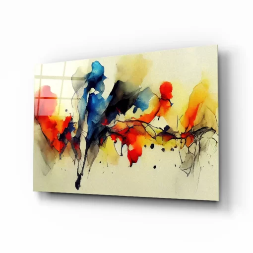 Glasschilderijen Abstract kleuren