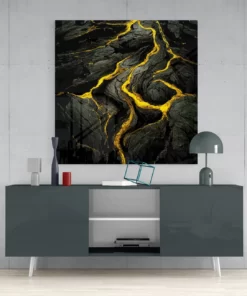 Lava Glasschilderij