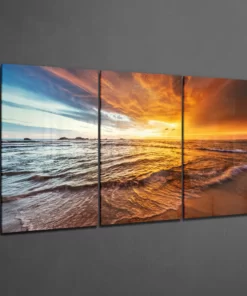 Alternative view of Zonsondergang XXL Glasschilderij