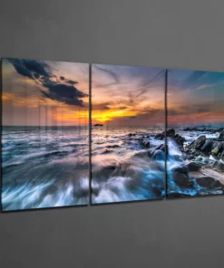 Alternative view of Zonsondergang XXL Glasschilderij