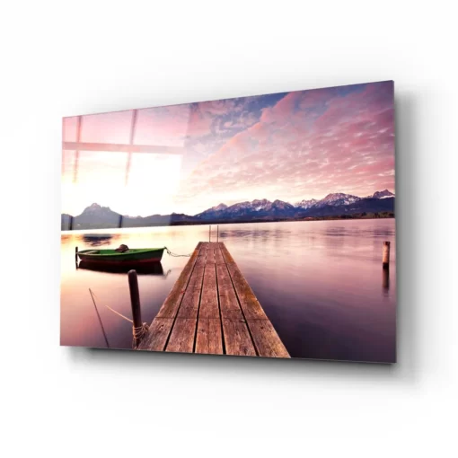 Glasschilderij Zonsondergang