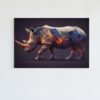 ALIVA 1001 neushoorn foto op canvas