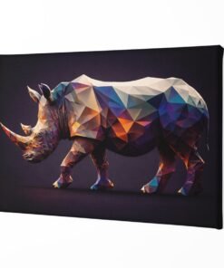 ALIVA 1001 neushoorn foto op canvas a
