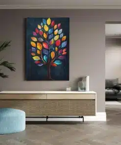 Abstract Boom Canvas Schilderij - Afbeelding 4