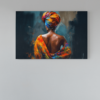 ALIVA 1006 afrikaanse vrouw kunst canvas schilderij a
