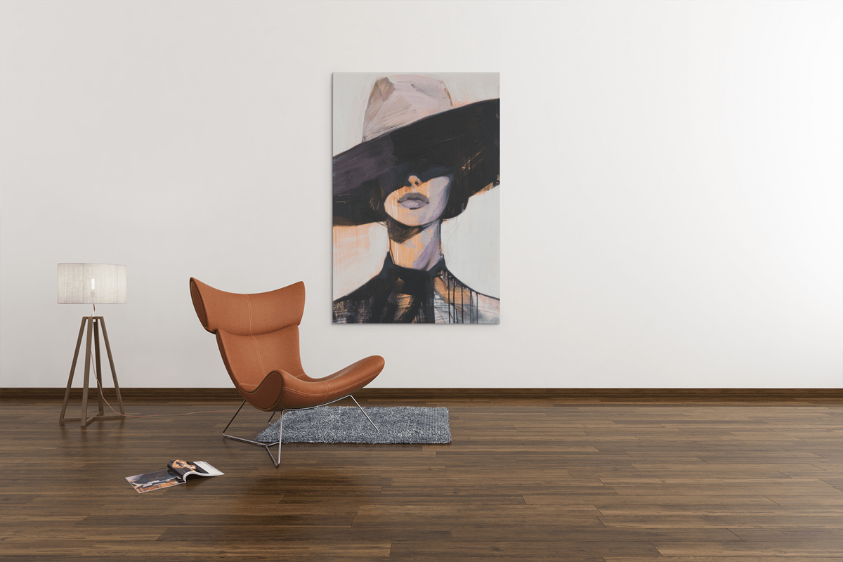ALIVA 1007 vrouw portret kunt foto op canvas b