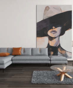ALIVA 1007 vrouw portret kunt foto op canvas c