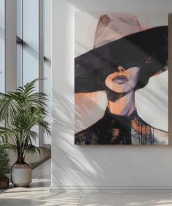 ALIVA 1007 vrouw portret kunt foto op canvas d
