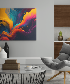 ALIVA 1010 kleuren abstract canvas schilderij c