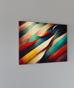 ALIVA 1011 abstract stad kleurrijk canvas schilderij b