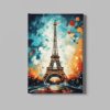 ALIVA 1020 canvas schilderij abstract eiffeltoren a