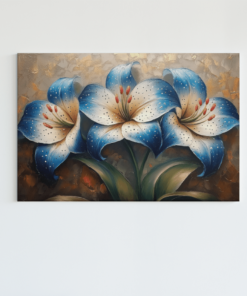 Bloemen Abstract Canvas Schilderij