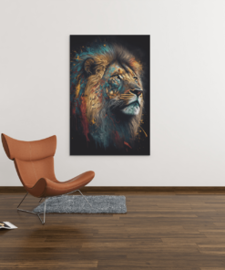 ALIVA 1025 kleurrijke leuw portret canvas schilderij c