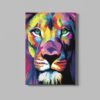 ALIVA 1028 regenboogkleurige leeuw canvas schilderij