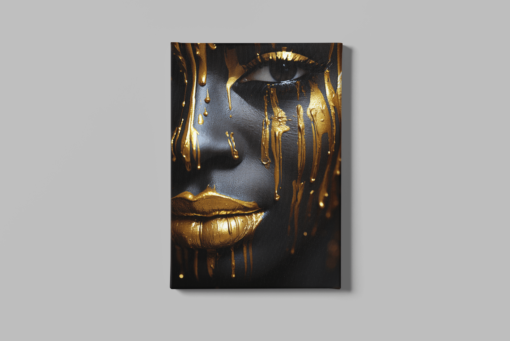ALIVA 1030 a vrouw gezicht canvas schilderij a