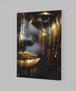 ALIVA 1030 a vrouw gezicht canvas schilderij b