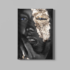 ALIVA 1037 vrouw met goud foto op canvas a