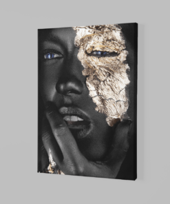Alternative view of Foto Op Canvas Vrouw Met Goud