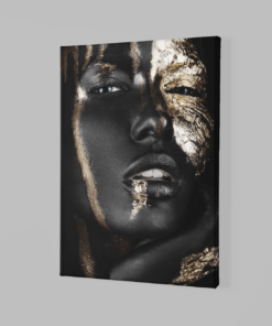 Alternative view of Vrouw Met goud Canvas Schilderij