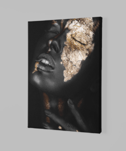 Alternative view of Canvas Schilderij Vrouw Met goud